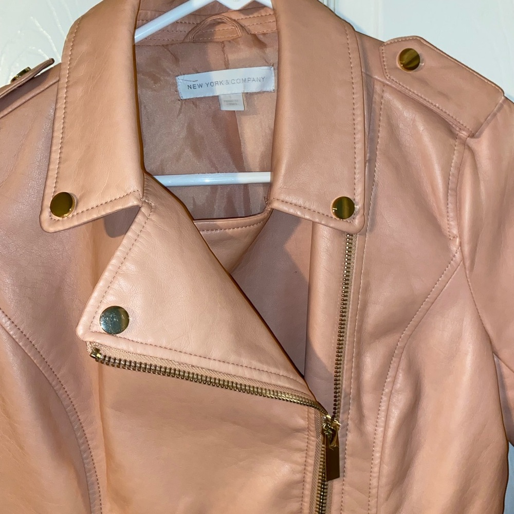 New York & Company women’s small leather coat